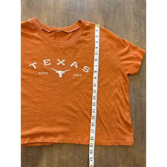 UNIVERSITY OF TEXAS UT Longhorns Cropped Tee T-Shirt L Gameday Collegiate NCAA - Picture 5 of 6